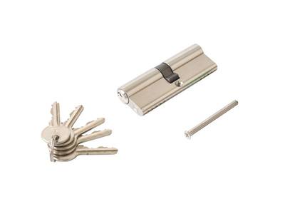 Цилиндр профильный ELEMENTIS  45/45, 5 ключей, никелированный Изображение