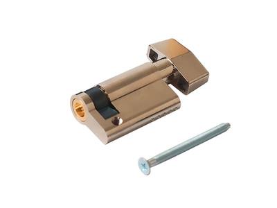 Цилиндр профильный MAXBAR с плоской ручкой 848/K 10-40, никелированный Изображение