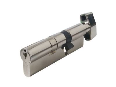 Цилиндр профильный MAXBAR сплоской ручкой CVG/K 35(ручка)/60(ключ), никелированный Изображение 3