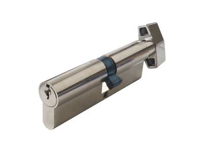 Цилиндр профильный MAXBAR с ручкой CVG/K 45 (ручка)/50 (ключ), никелированный Изображение 3