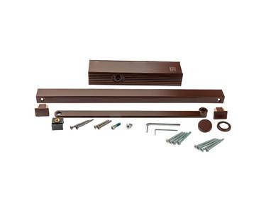 Доводчик ECO Schulte TS-31 EN1-3, со скользящей тягой, Коричневый RAL8017 Изображение 4