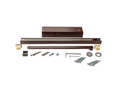 Доводчик ECO Schulte TS-31 EN1-3, со скользящей тягой, Коричневый RAL8017 Изображение 5