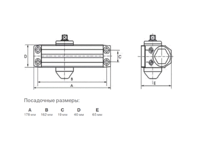 Доводчик  603 EN3 Серебристый RAL9006 Изображение 3