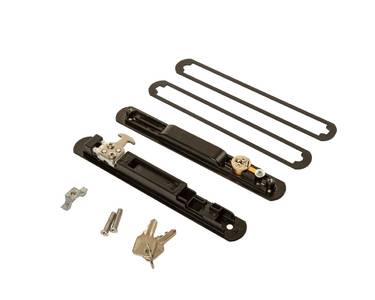 Двусторонняя балконная защелка с ключом,черная Изображение 2