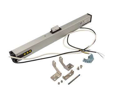 Электропривод цепной PRO Синхро с регулировкой выхода до 400мм с радиомодулем, пульт в комплекте, 230В, серый Изображение