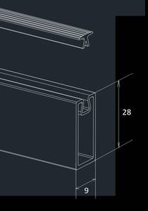 FIRMAX Штанга прямоугольная L-3000 мм, серый Изображение 3