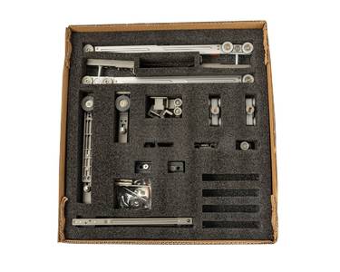 FM910C Комплект для 3-х (1+2) дверей из алюминиевого профиля с каскадным плавным закрыванием Изображение 4