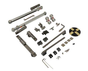 FM910C Комплект для 3-х (1+2) дверей из алюминиевого профиля с каскадным плавным закрыванием Изображение 2