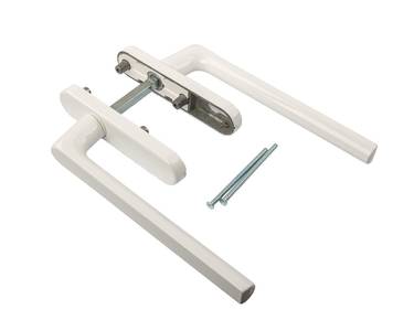 Гарнитур Internika без PZ, длина ручки 240 мм, штифт 10*10, L=105, винты М5*90, белый (RAL9016) Изображение