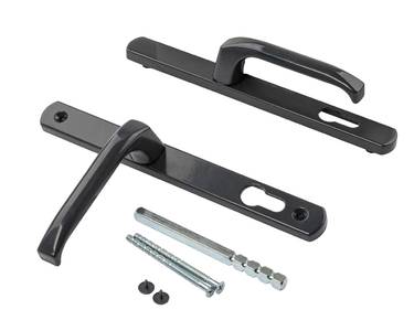 Гарнитур нажимной подпружиненный DENIZ, 25/92 антрацит RAL7016 Изображение