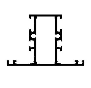 Импост оконно-дверной ALUMARK 76/32мм 6м Белый RAL9016 Изображение