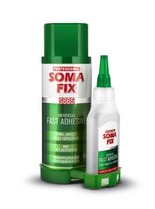 Клей 2K SOMAFIX S665 (100гр+400мл) (цианоакрилатный клей + активатор), комплект Изображение