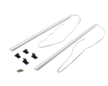 Комплект LED-подсветки ALPHALUX для ящика CRYSTAL с металлической боковиной длиной 450 мм (2 ленты, 4 крепления), белый Изображение