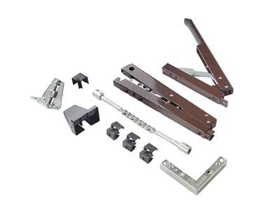 Комплект фрамужный VENTUS, коричневый RAL8017 Изображение 3