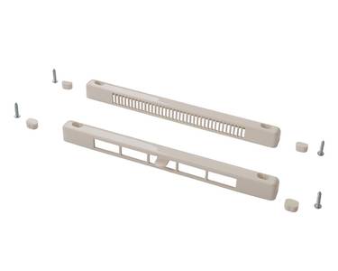 Комплект: клапан вентиляционный SM Tip Vent MINI + козырек наружный TIP, 4-20 m3/ч, белый RAL9016 Изображение