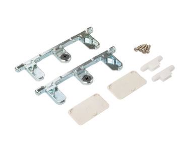 Комплект креплений Firmax высота 249 мм (Держатели фасада, заглушки) для ящика Slimline, перламутр Изображение 2