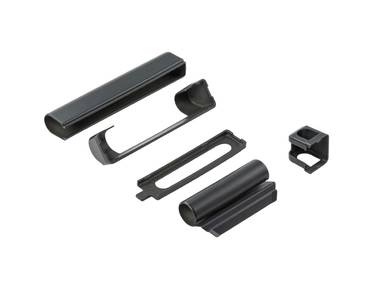 Комплект накладок для нижней и верхней петли на коробке ПВХ, антрацит RAL7016 Изображение 3
