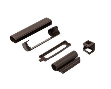 Комплект накладок для нижней и верхней петли на коробке ПВХ, коричневый F5 Изображение 3