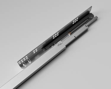 Комплект направляющих Soft-Close скрытого монтажа DTC D-Motion, L=450мм, полного выдвижения, для ЛДСП 16 мм, с 3D регулировкой (2 направляющие + 2 фиксатора) Изображение 4