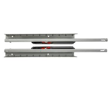 Комплект направляющих скрытого монтажа с фиксаторами Firmax L=400мм, полного выдвижения с доводчиком, для ЛДСП 16мм Изображение 5