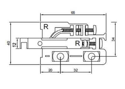 Комплект навесов FIRMAX L+R, в комплекте с белыми заглушками L+R Изображение