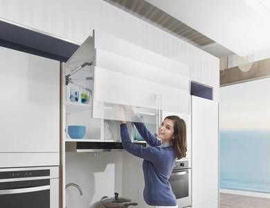 Комплект подъемного механизма TOP STAY ST для складных фасадов, индекс h=800-879 мм, нагрузка 9,5-16,5 кг, серый Изображение 3