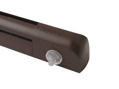 Комплект: приточное гигрорегулируемое устройство EMM2, козырек ASAM, 5-35 м3/ч, EHM1280 RU, RAL 8017 (тик) Изображение 4