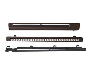 Комплект: приточное гигрорегулируемое устройство EMM2, козырек ASAM, 5-35 м3/ч, EHM1280 RU, RAL 8017 (тик) Изображение 2