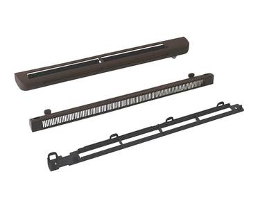 Комплект: приточное гигрорегулируемое устройство EMM2, козырек ASAM, 5-35 м3/ч, EHM1280 RU, RAL 8017 (тик) Изображение 3