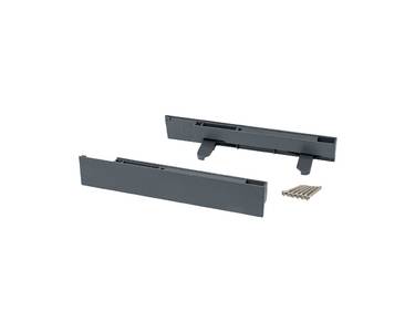 Комплект внутренних креплений Firmax высота 199мм (Держатели передней панели, заглушки) для ящика Smartline, антрацит Изображение