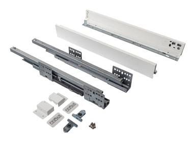 Комплект ящика Firmax Smartline, длина 500 мм, высота 64 мм, Push-to-Open, белый Изображение 2