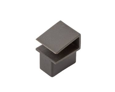 Коннектор для разделительного рейлинга Alphalux Crystal, соединение (рейлинг-рейлинг) антрацит Изображение