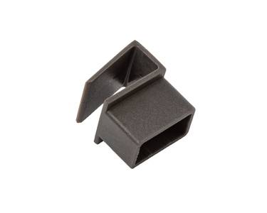 Коннектор для разделительного рейлинга Alphalux Crystal, соединение (рейлинг-рейлинг) антрацит Изображение 2