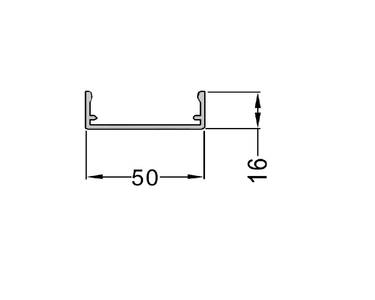 Крышка декоративная ALUMARK 12 мм 6.8м RAL7024 матовый Изображение 2