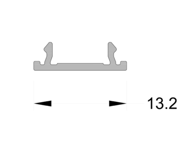 Крышка декоративная имитация структурного остекления ALUMARK 6.8м неокрашенный Изображение