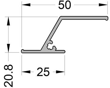 Ламель, 50 х 20,8 мм 6 м Неокрашенный Изображение