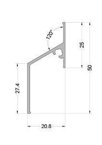Ламель, 50 х 20,8 мм 6 м Неокрашенный Изображение 2