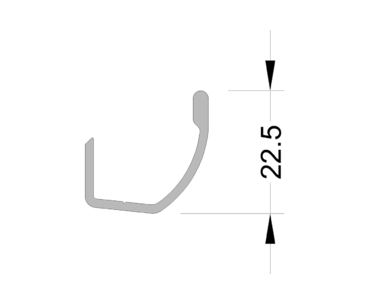 Лоток для сбора конденсата, 6.5 м RAL7024 мат Изображение