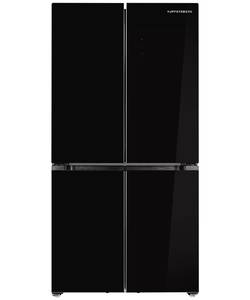 NFFD 183 BKG Отдельностоящий холодильник French door, габариты (ВхШxГ): 1830х911X706 мм, цвет: черный Изображение