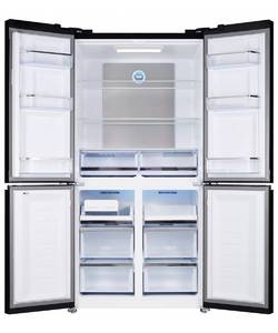 NFFD 183 BKG Отдельностоящий холодильник French door, габариты (ВхШxГ): 1830х911X706 мм, цвет: черный Изображение 2