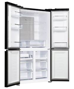 NFFD 183 BKG Отдельностоящий холодильник French door, габариты (ВхШxГ): 1830х911X706 мм, цвет: черный Изображение 4