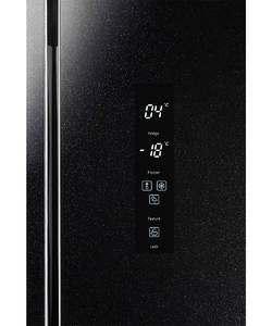 NFFD 183 BKG Отдельностоящий холодильник French door, габариты (ВхШxГ): 1830х911X706 мм, цвет: черный Изображение 5