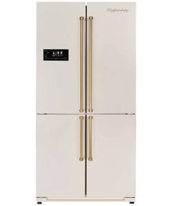 NMFV 18591 C Холодильник отдельностоящий многокамерный без ручек, кремовый Изображение