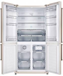 NMFV 18591 C Холодильник отдельностоящий многокамерный без ручек, кремовый Изображение 2