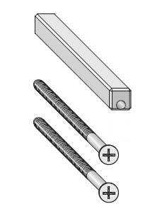 Комплект дополнительных деталей для односторонней ручки HS-Portal Изображение