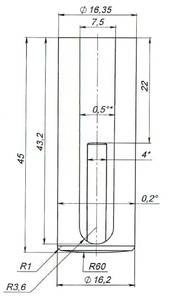 Накладка декоративная для ввертных петель, диаметр 14 мм, пластик, цвет коричневый RAL 8017 Изображение 2