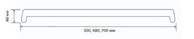 Накладка торцевая Витраж для подоконника В-40 700мм, белая Изображение 2