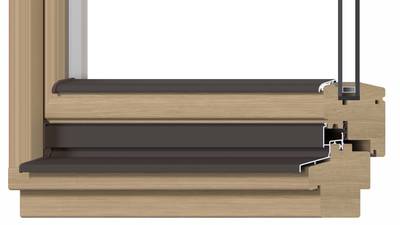 Накладка торцевая для водоотводного профиля (N22/34), с прямым углом, правая, коричневый цвет RAL 8019 Изображение 3