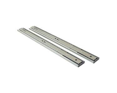 Направляющие шариковые Firmax Soft-Close полного выдвижения, H=45 мм, L=400 мм, цинк (2 части), толщина 1,2*1,2*1,5мм Изображение 2