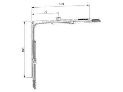 Переключатель угловой ECO без соединительных пластин 431-1650 мм, 1 VZ Изображение 2
